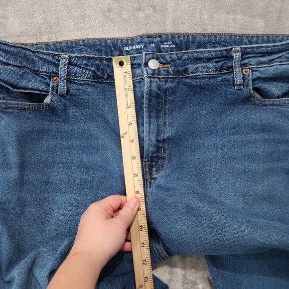 Old Navy Jeans Women 20 Blue
Wide Leg Mid Rise Baggy
Whiskering Flare Retro XXL - Picture 10 of 14